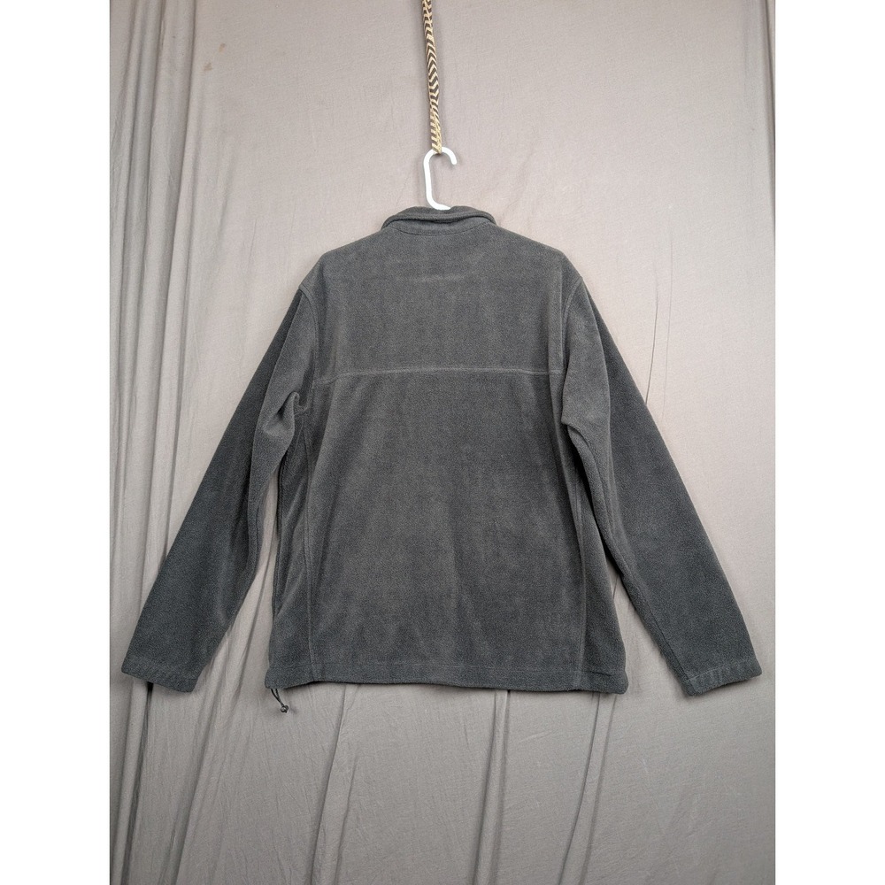 Mens Columbia Fleece Sweater Jacket Size Large Black, - Picture 6 of 9